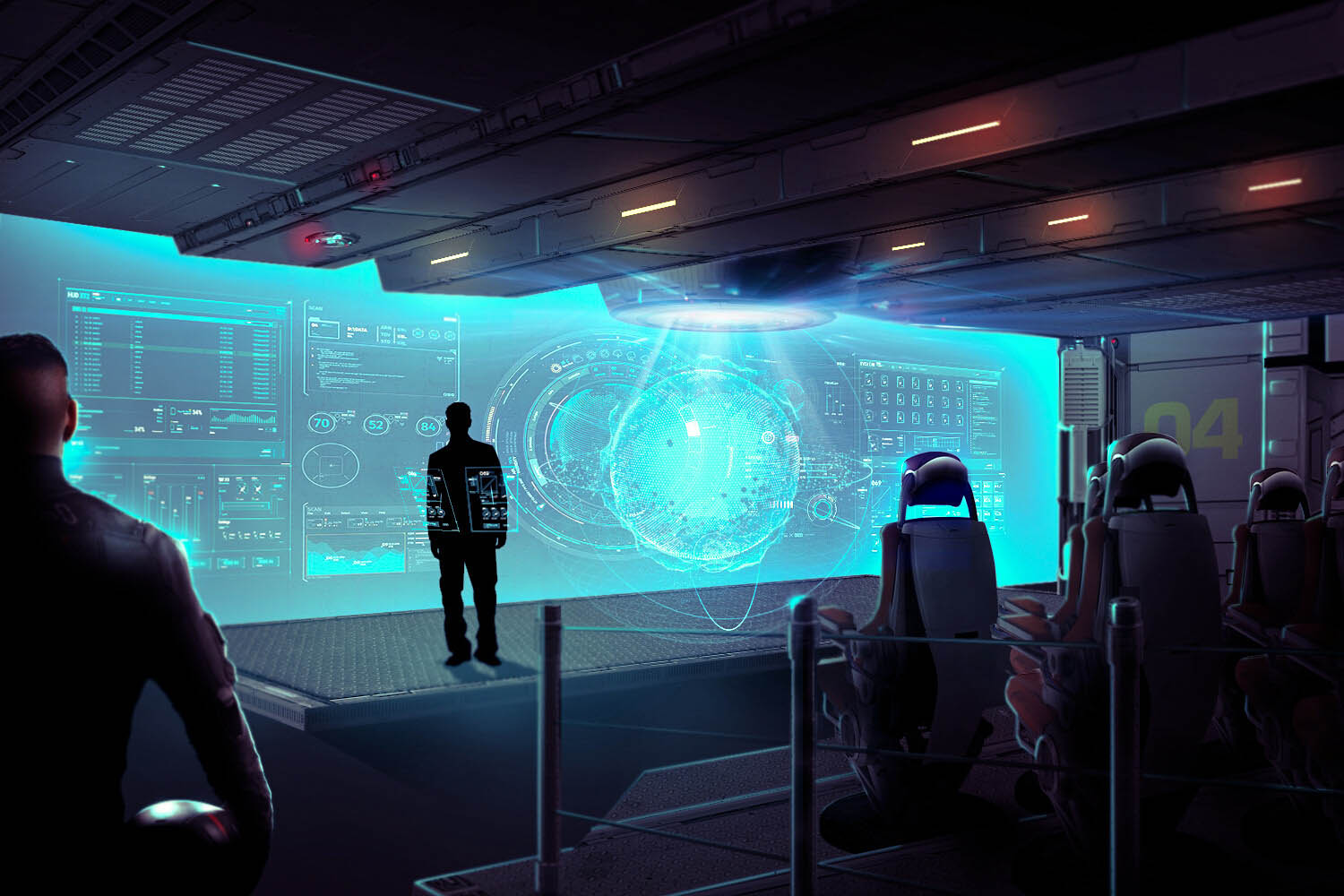 <span>Concept</span>Briefing Room - Concept Art for DATA7 Games Studio